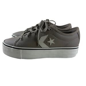 Converse Platform Elevated Low Top Sneakers Gray Women’s Size 9 Like‎ New